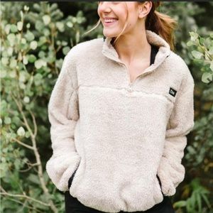 Zyia 1/4 zip teddy pullover size large